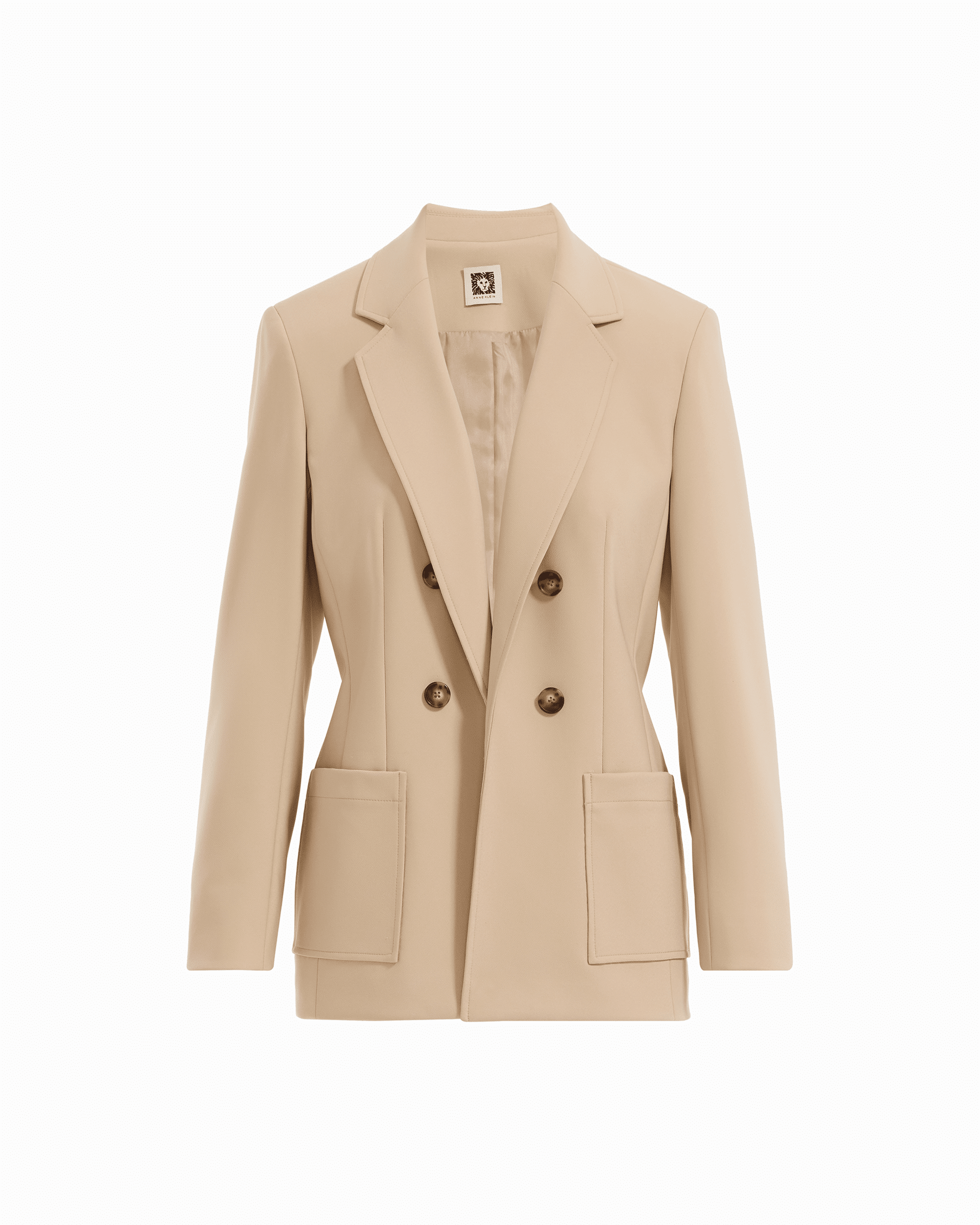 Faux Double-Breasted Jacket With Patch Pockets Apparel & Accessories Kasper