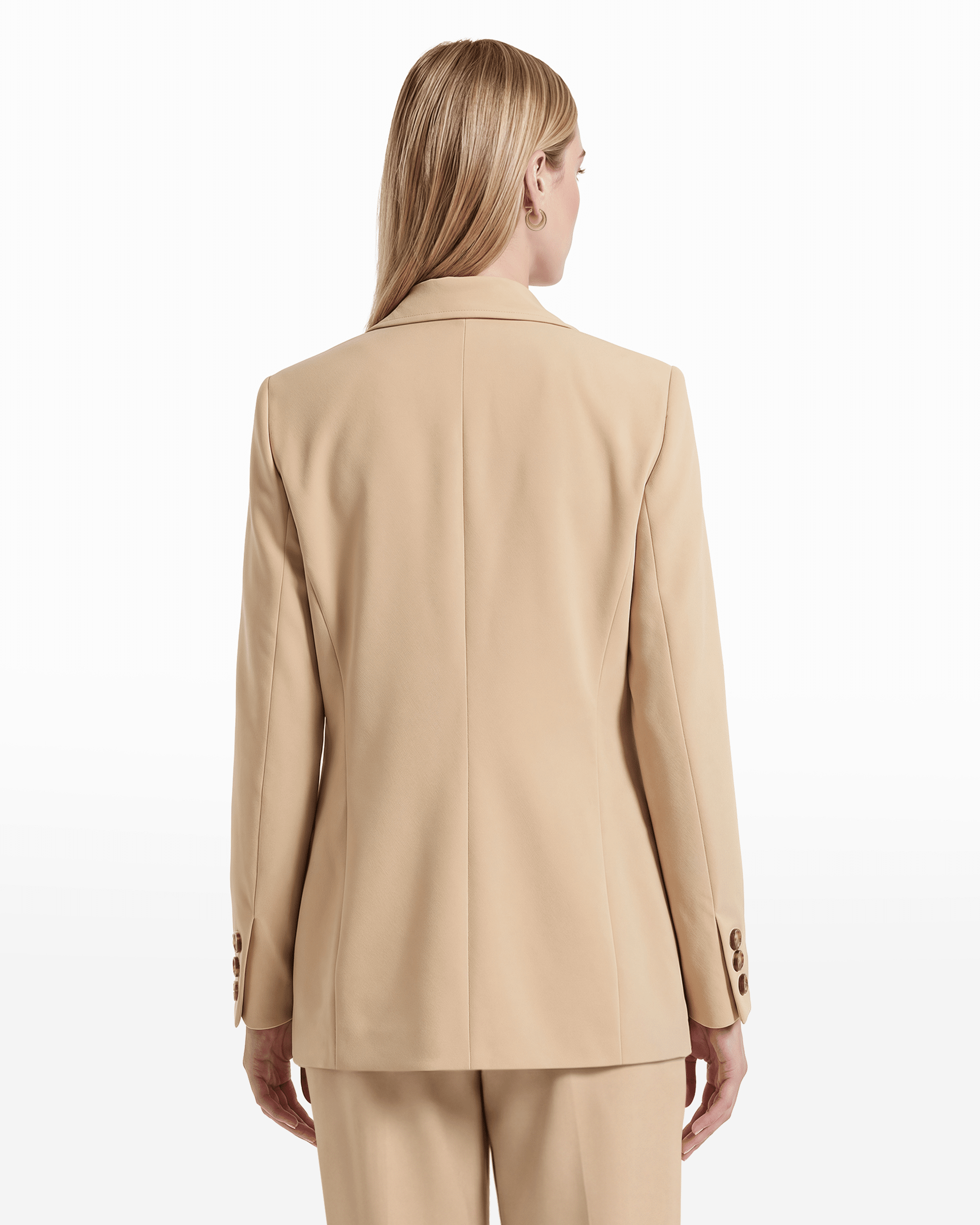 Faux Double-Breasted Jacket With Patch Pockets Apparel & Accessories Kasper