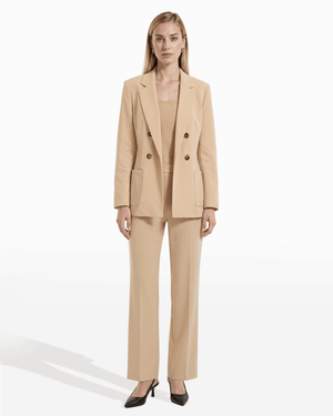 Faux Double-Breasted Jacket With Patch Pockets Apparel & Accessories Kasper