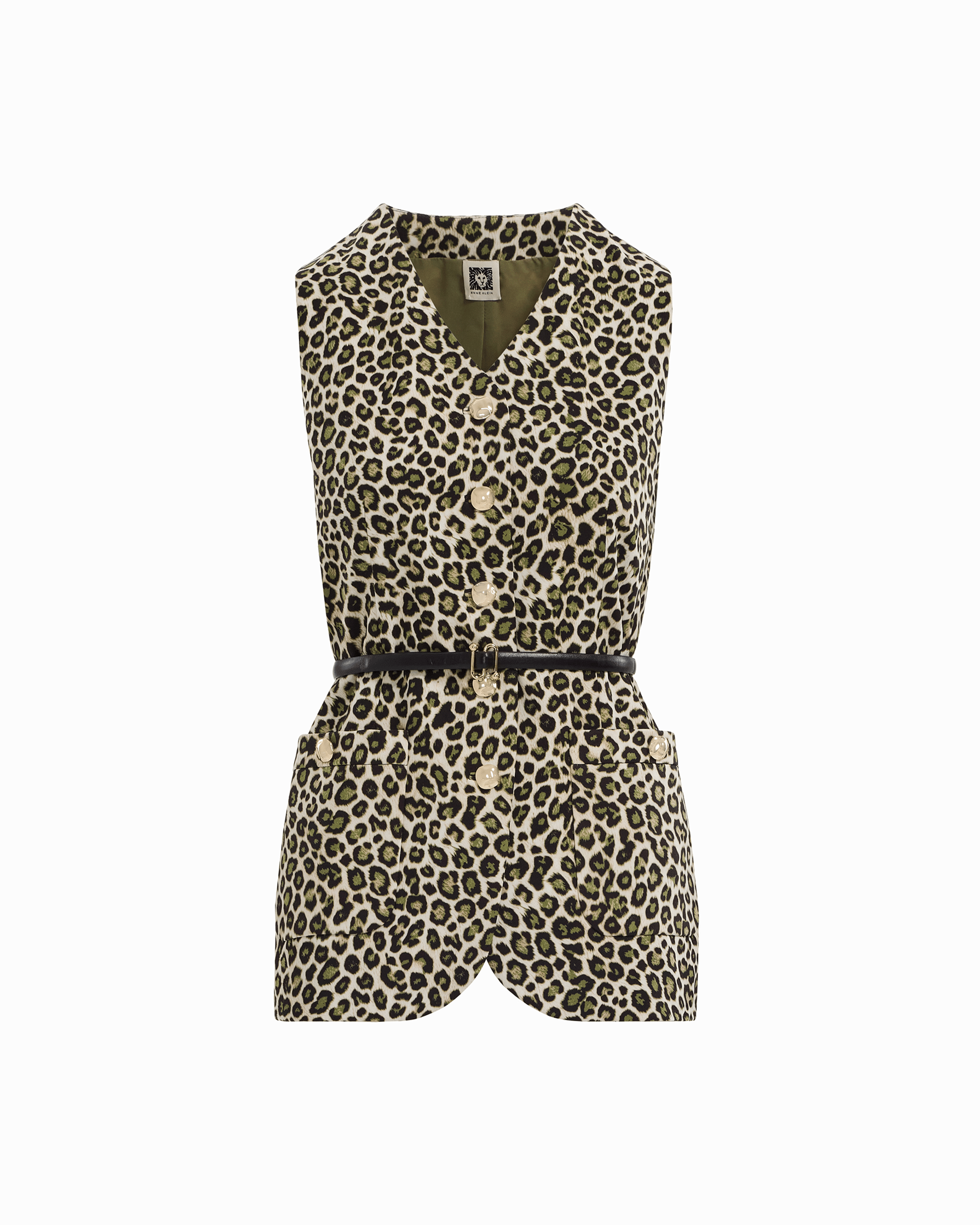 Five-Button Belted Vest Apparel & Accessories Kasper