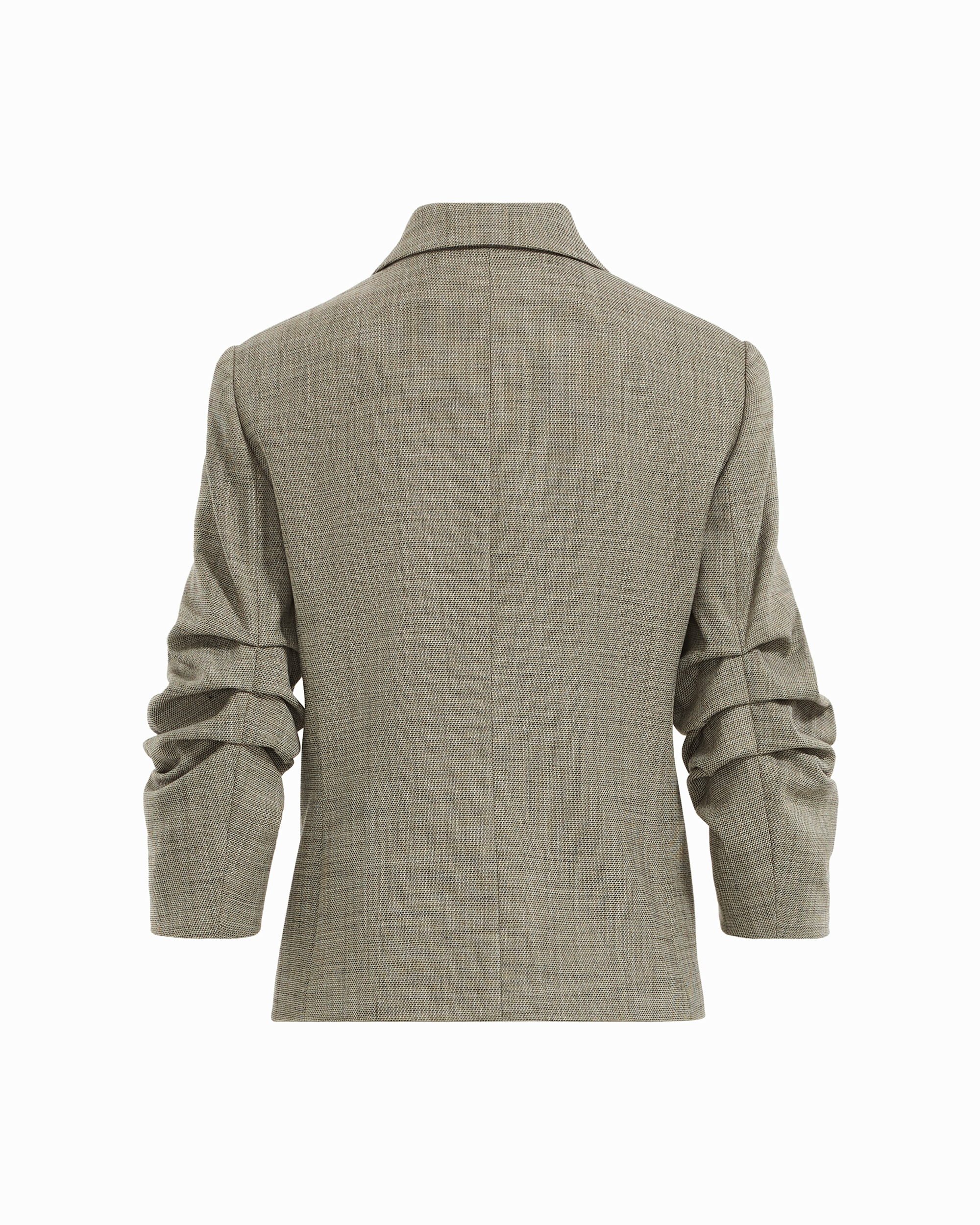 Scrunch Sleeve One-Button Jacket with Flap Pockets Apparel & Accessories Kasper