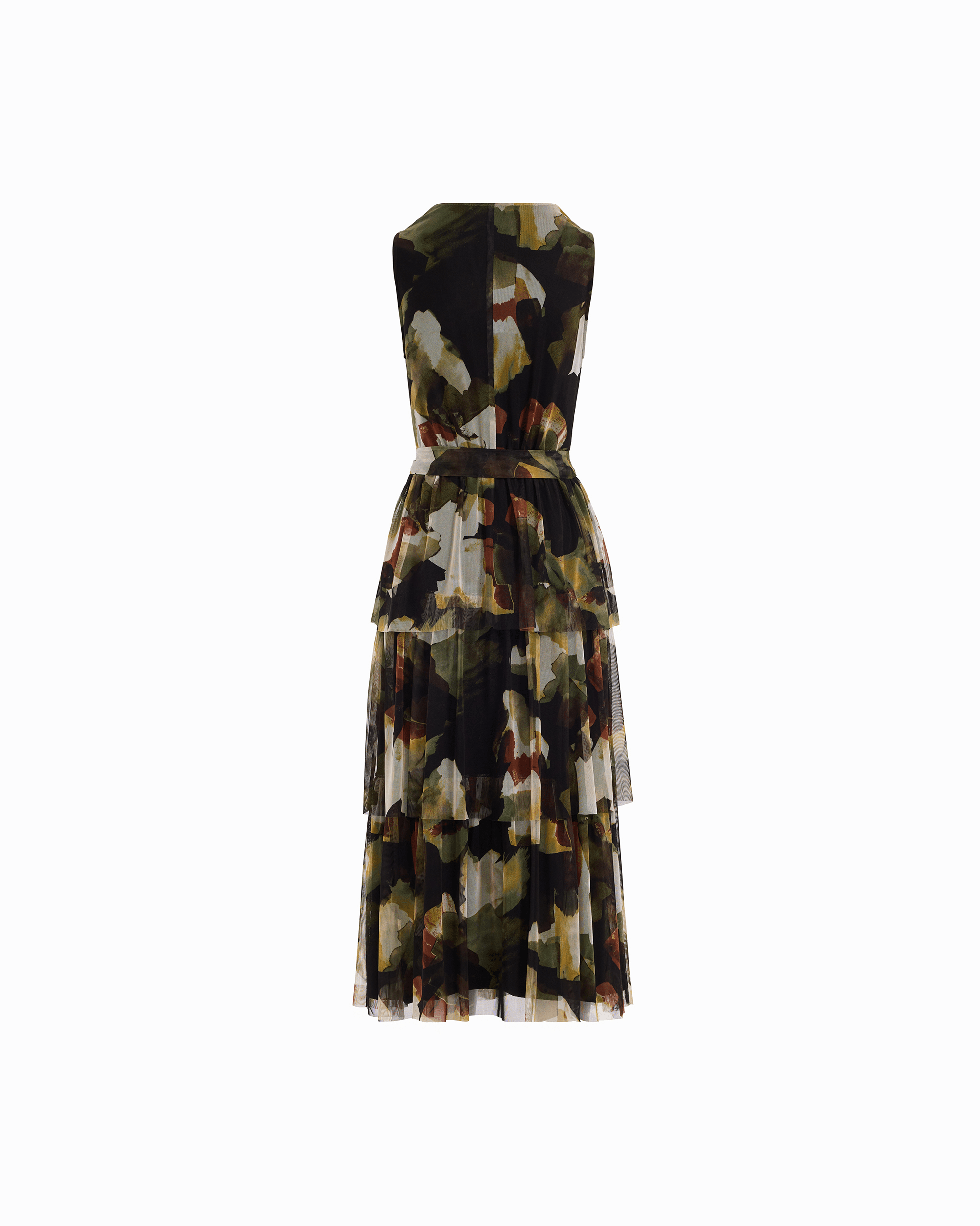 Surplice Tiered Midi Dress Apparel & Accessories Kasper