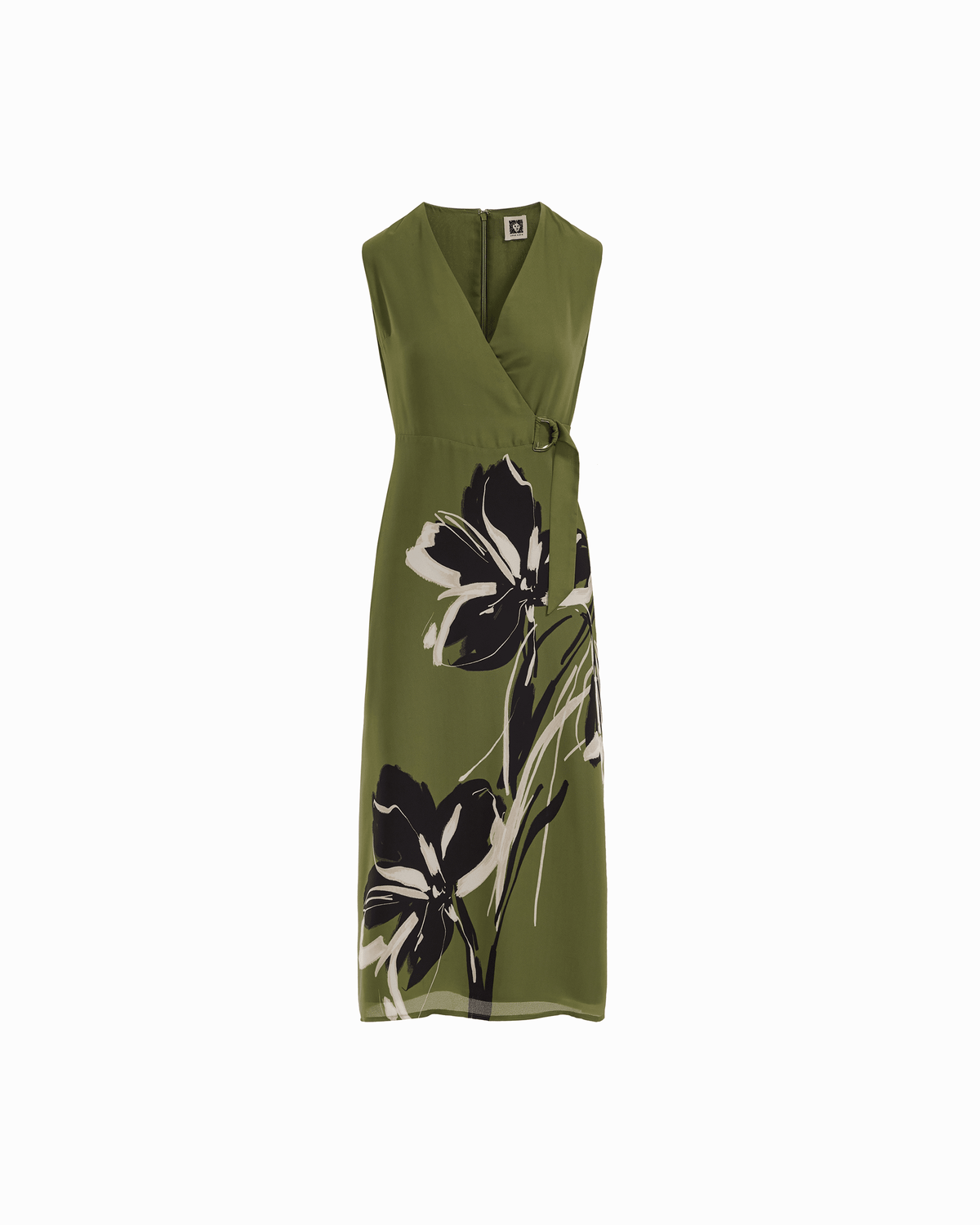 Anne Klein Faux Wrap A-Line Dress