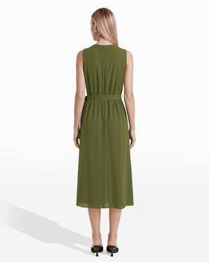 Anne Klein Faux Wrap A-Line Dress