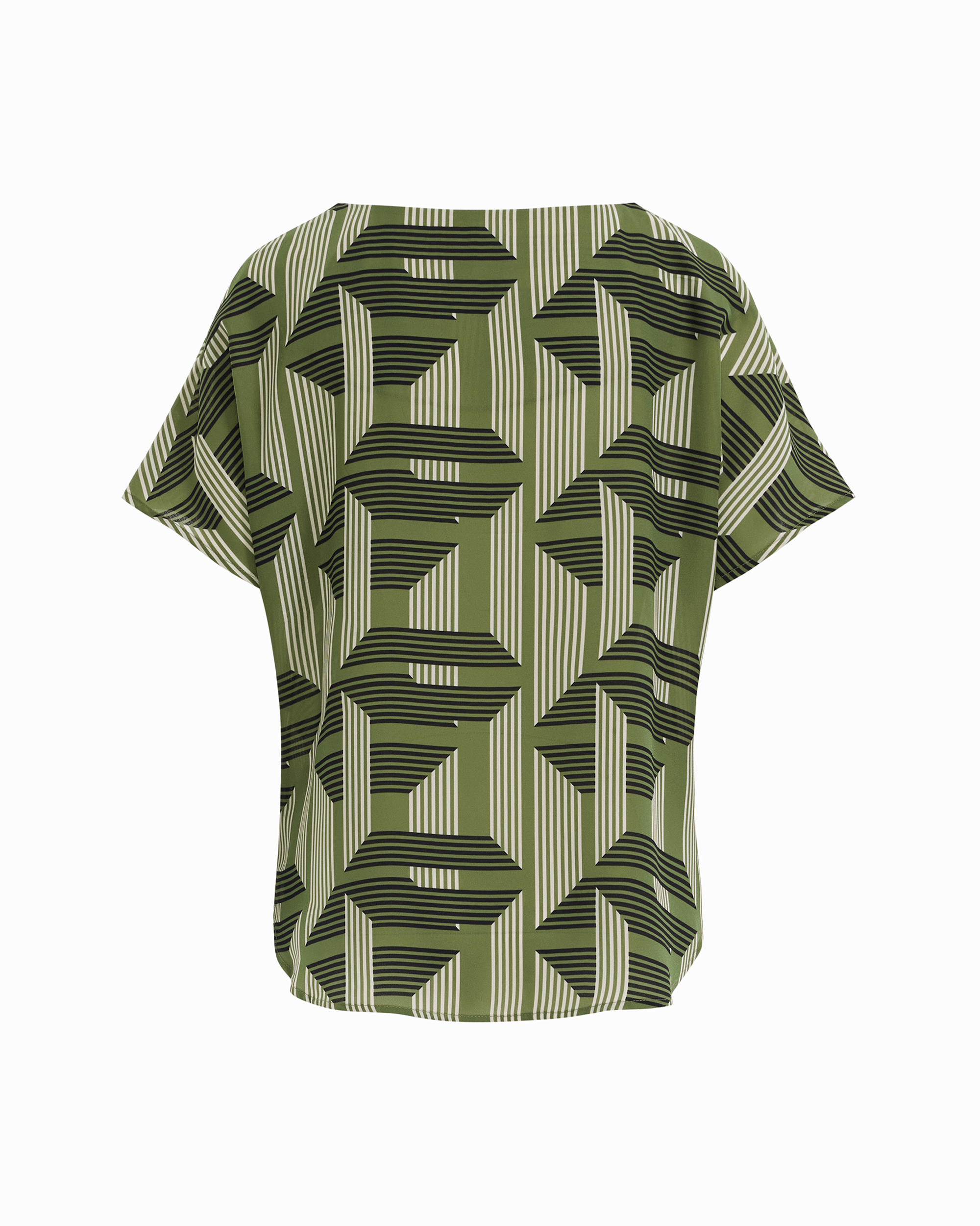 Short Sleeve Bateau Neck Woven Blouse Apparel & Accessories Kasper
