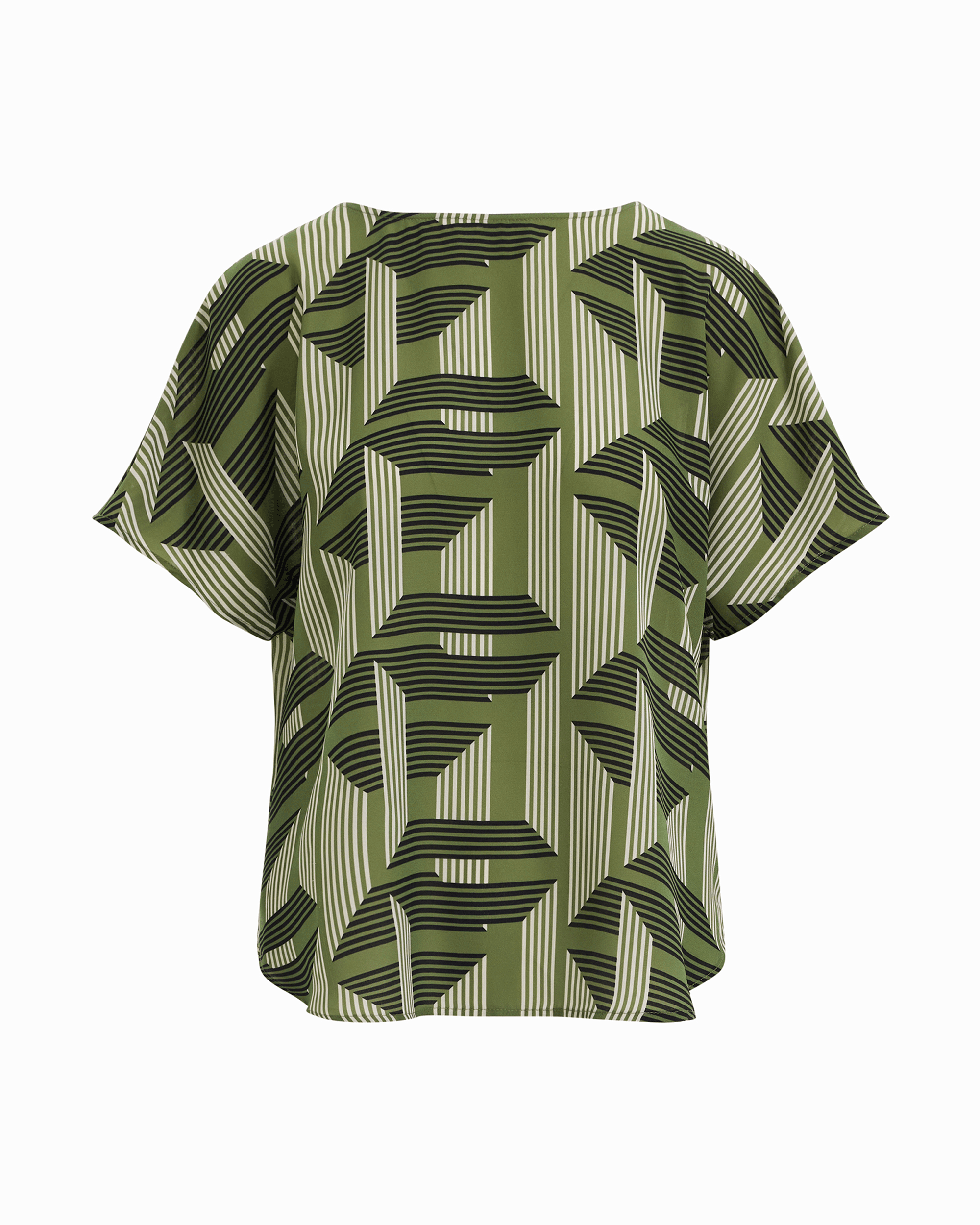 Short Sleeve Bateau Neck Woven Blouse Apparel & Accessories Kasper