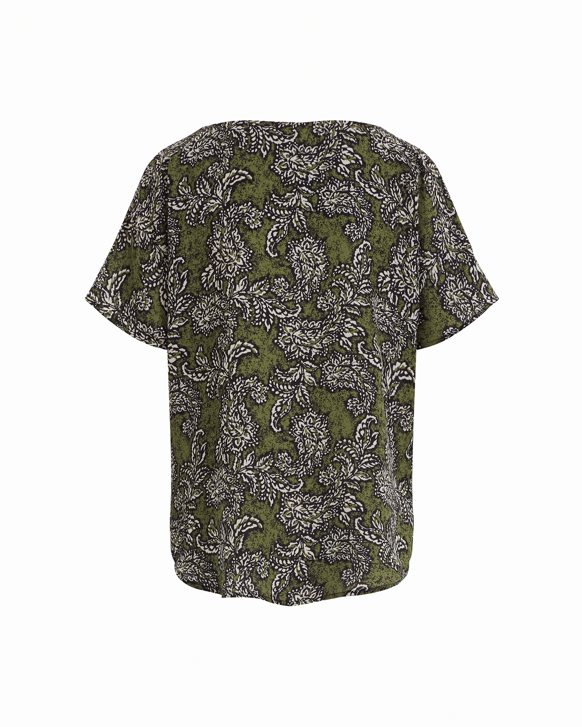 Short Sleeve Bateau Neck Woven Blouse Apparel & Accessories Kasper