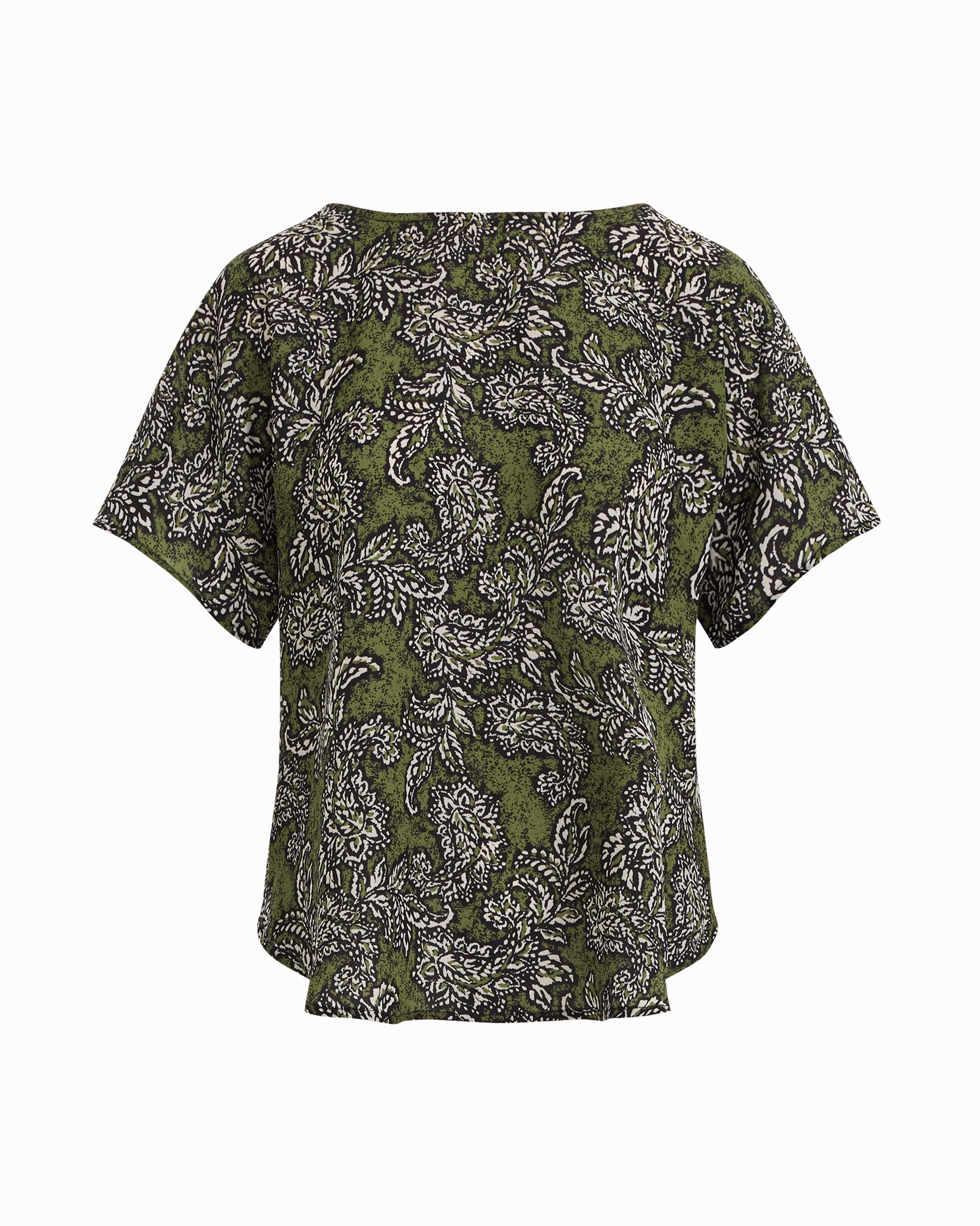 Short Sleeve Bateau Neck Woven Blouse Apparel & Accessories Kasper