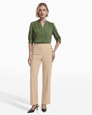 High-Rise Wide Leg Sailor Pull-On Pant Apparel & Accessories Kasper