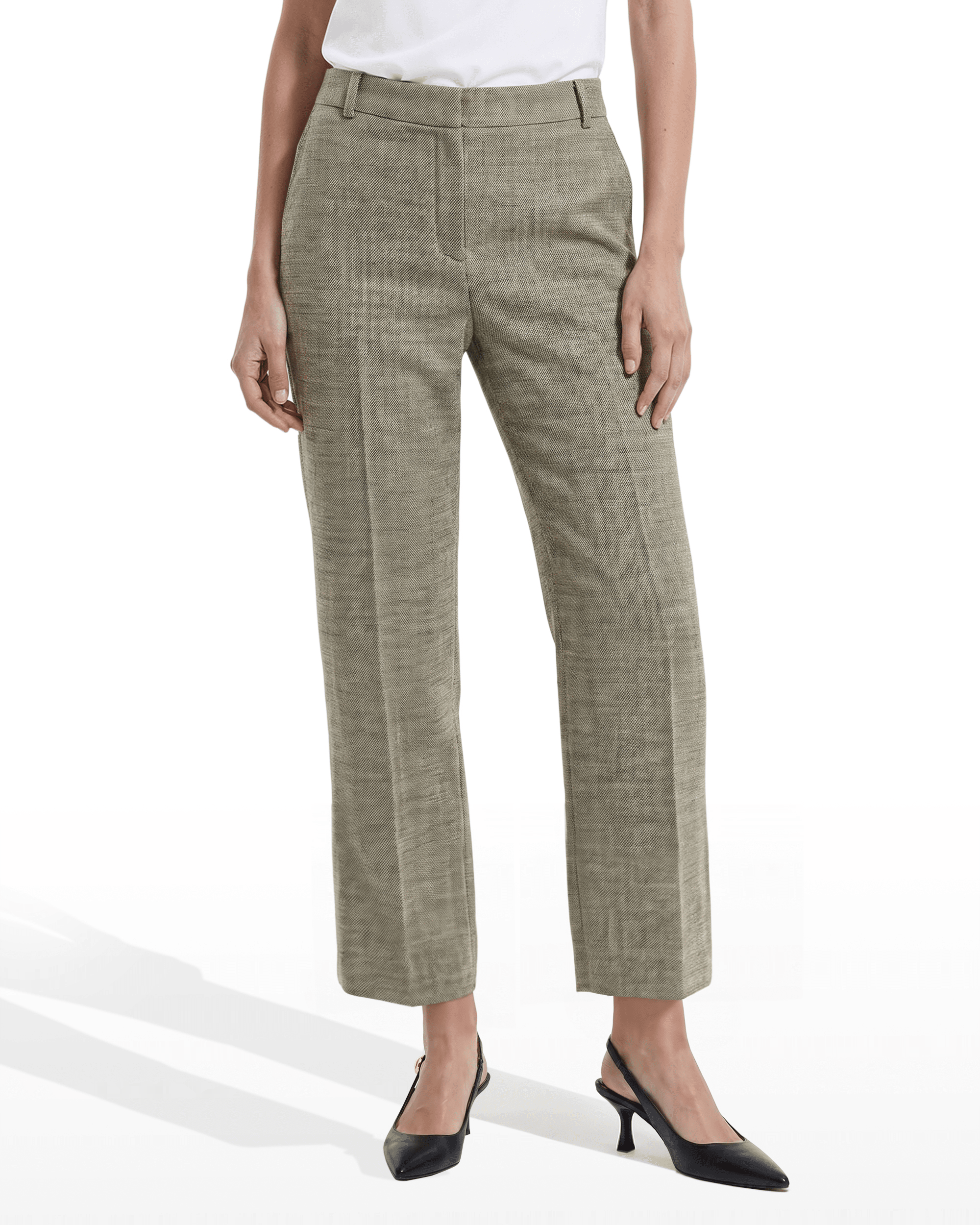 Straight Ankle Pant With Front Slash Pockets Apparel & Accessories Kasper
