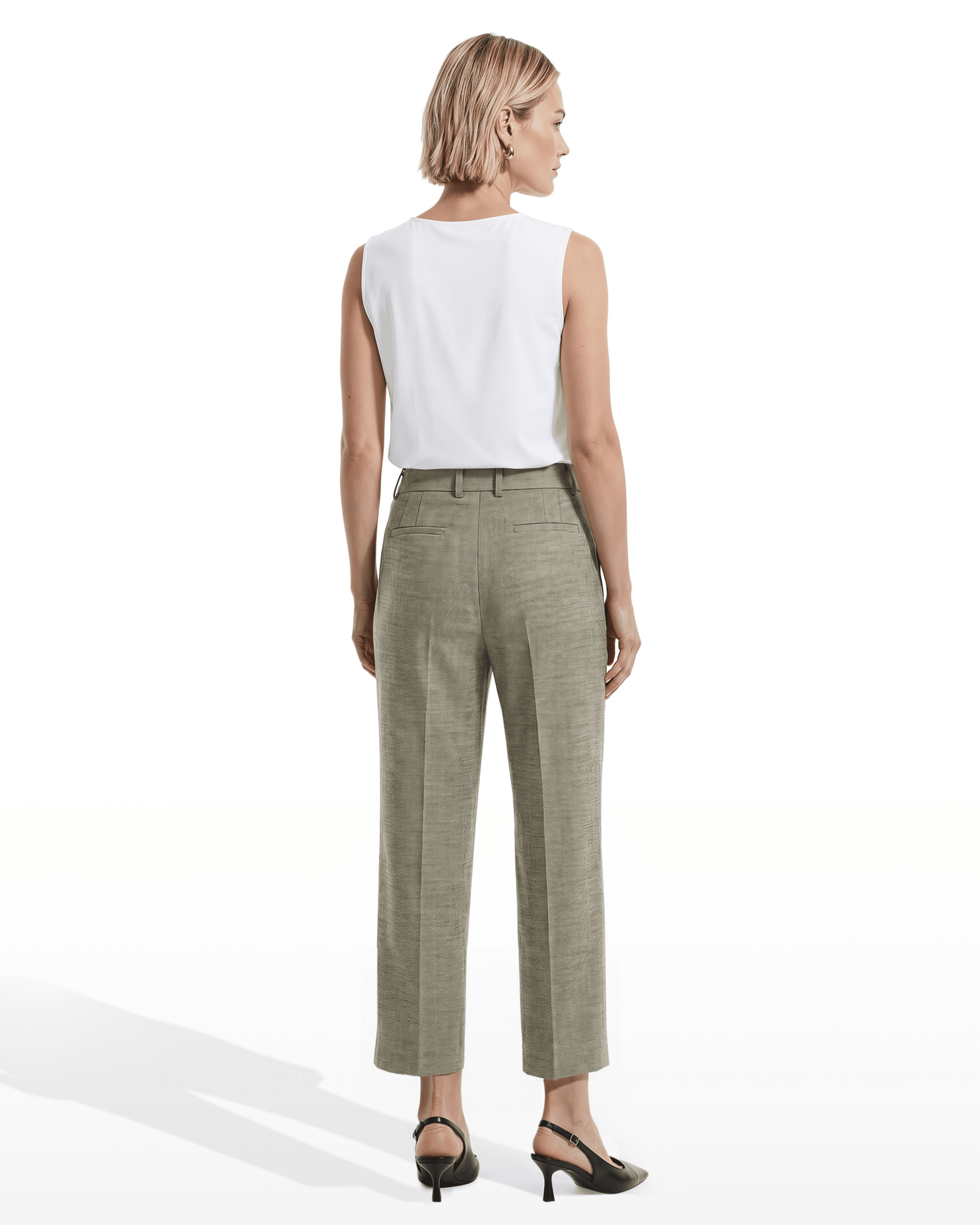 Straight Ankle Pant With Front Slash Pockets Apparel & Accessories Kasper