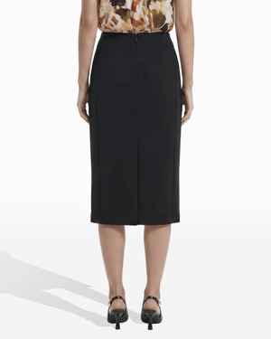 Anne Klein Petite Pull-On Pencil Skirt with Front Slit