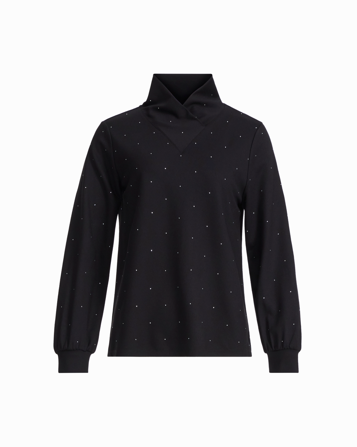 Long Sleeve Shawl Neck Knit Top
