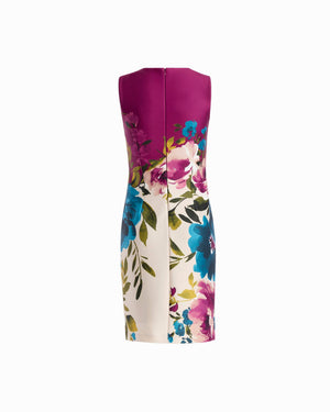 Crew Neck Sheath Dress Dresses Kasper