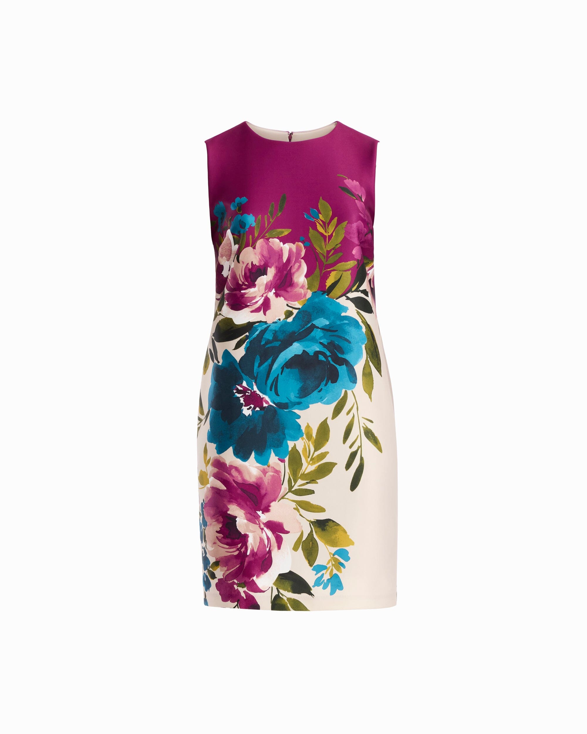 Plus Size Crew Neck Sheath Dress Dresses Kasper