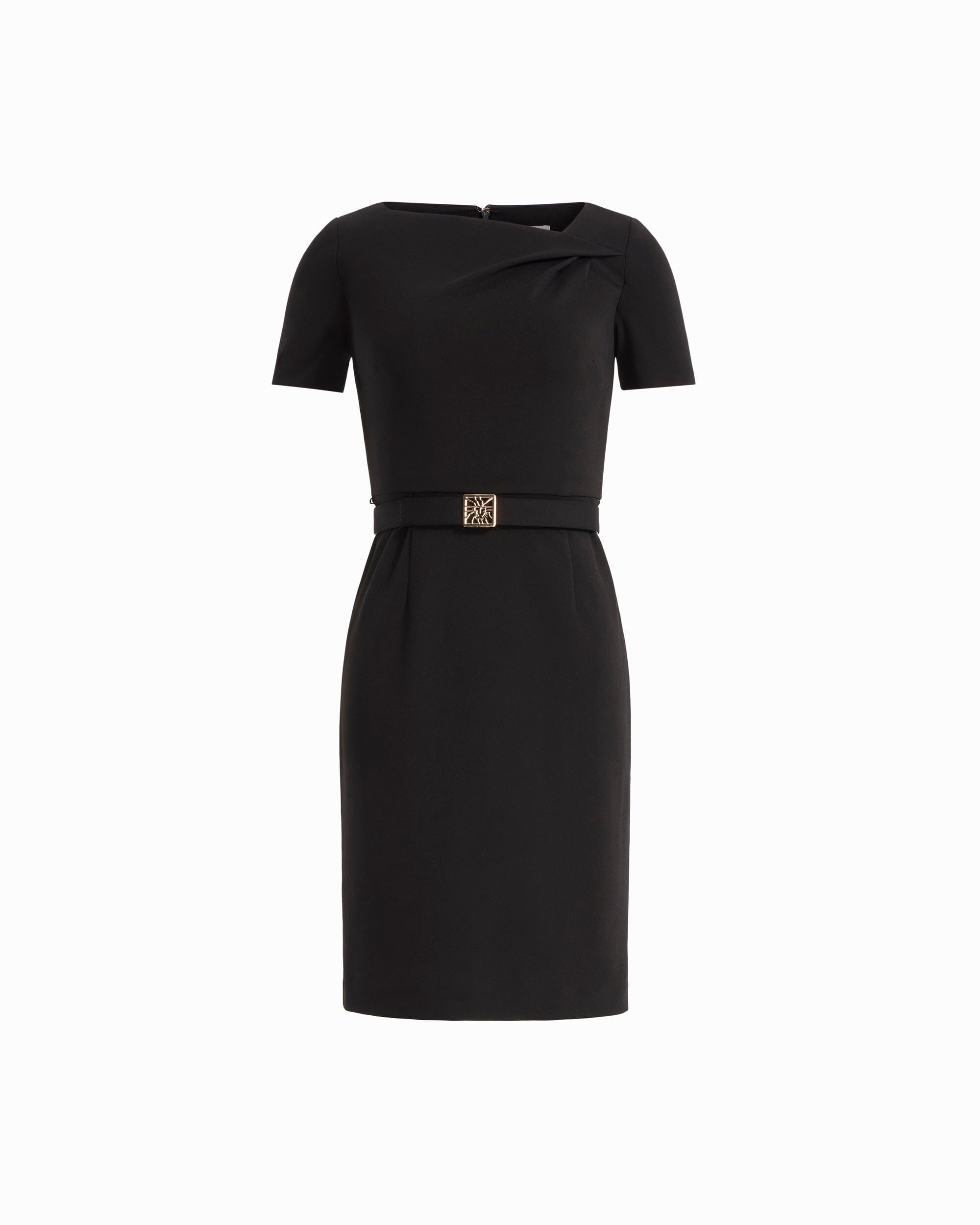 Twist Neck Sheath Dress Dresses Kasper