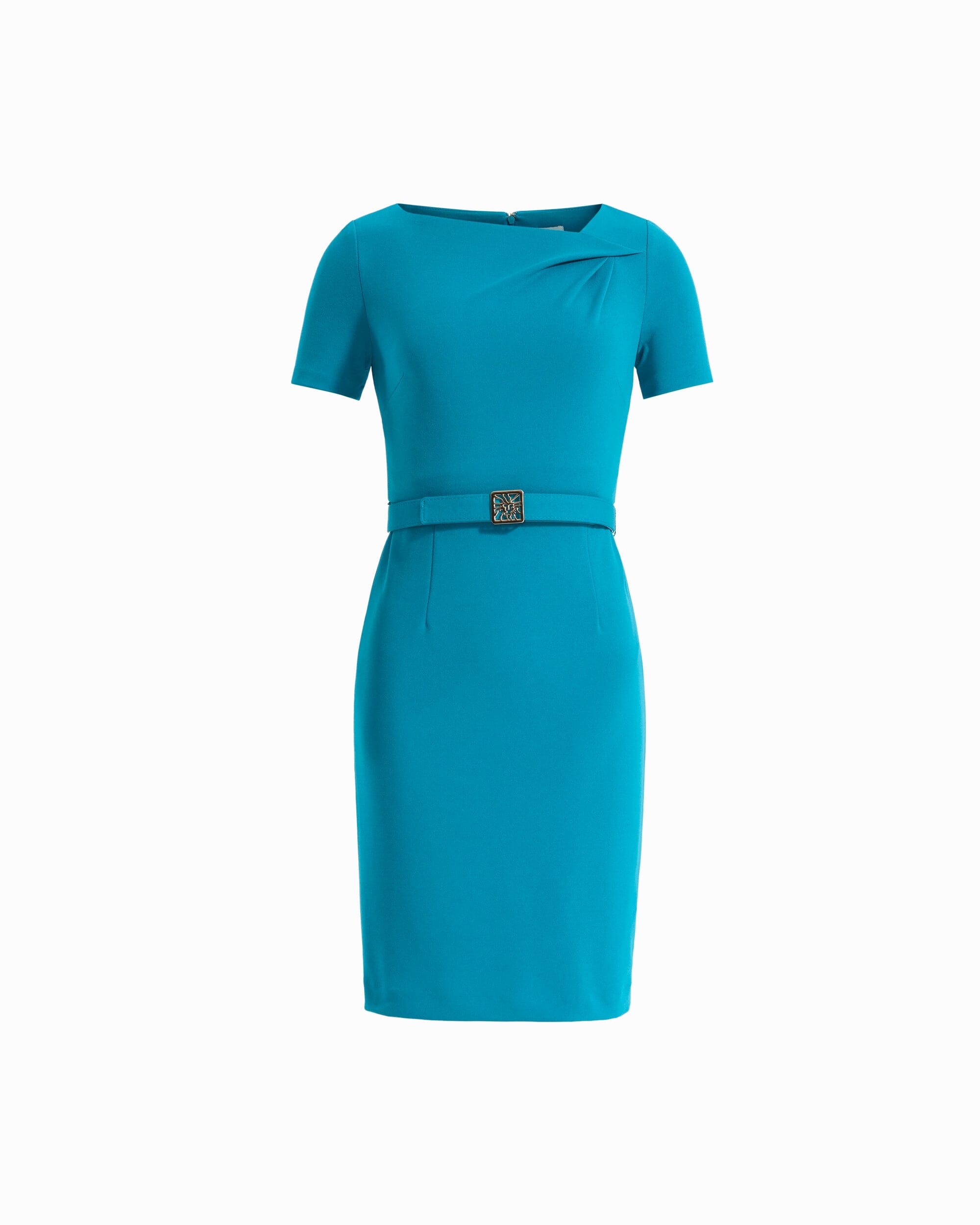 Twist Neck Sheath Dress Dresses Kasper