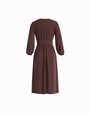 V-Neck Fit & Flare Dress Dresses Kasper