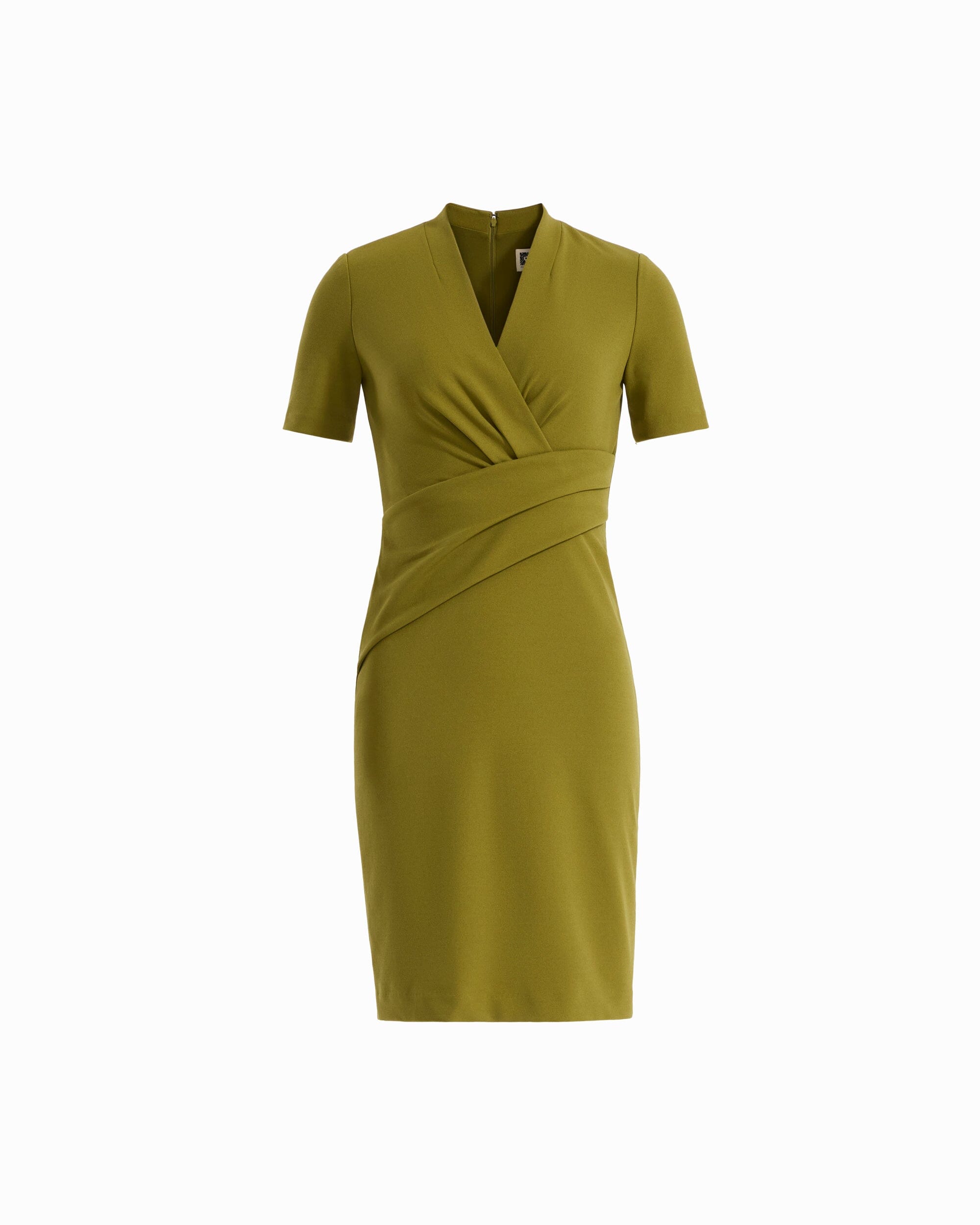 Twist Faux Wrap Short Sleeve Dress Dresses Kasper