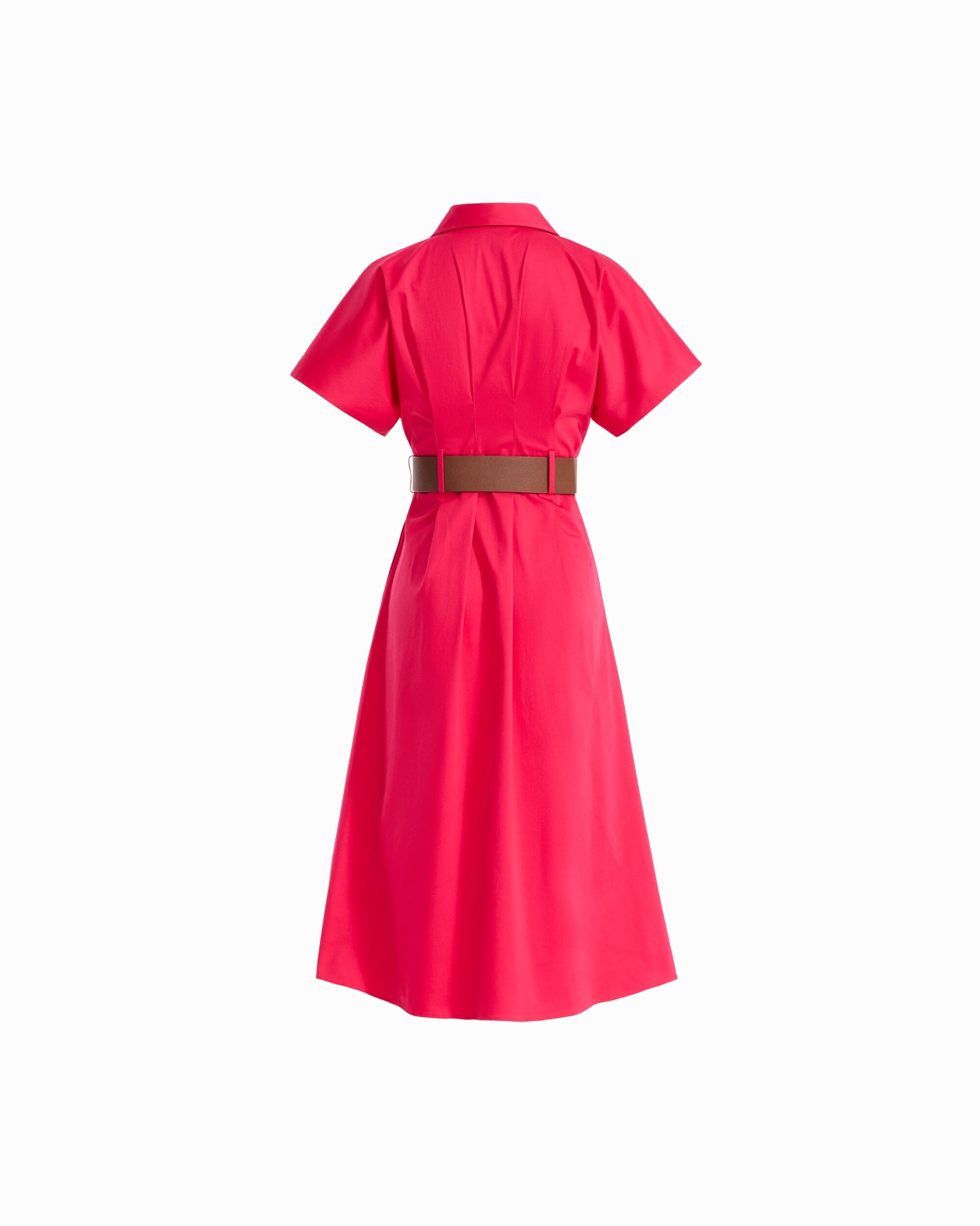 Short Sleeve Collared Shirt Dress Dresses Kasper
