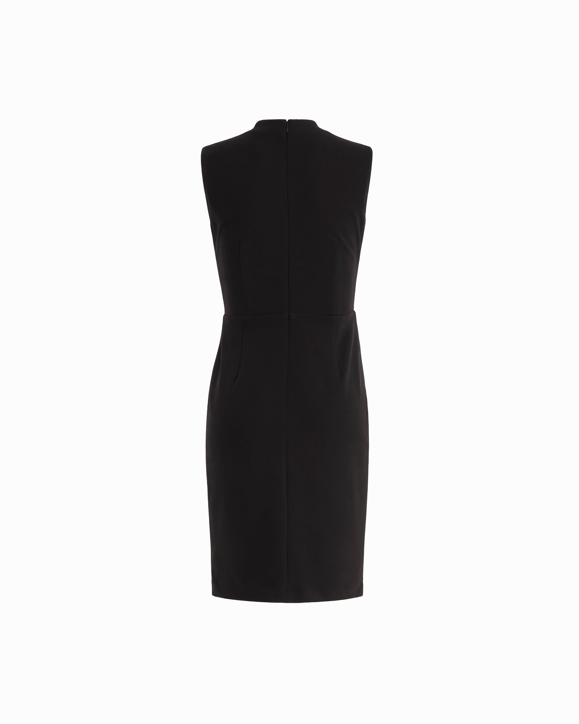 V-Neck Twist Sheath Dress