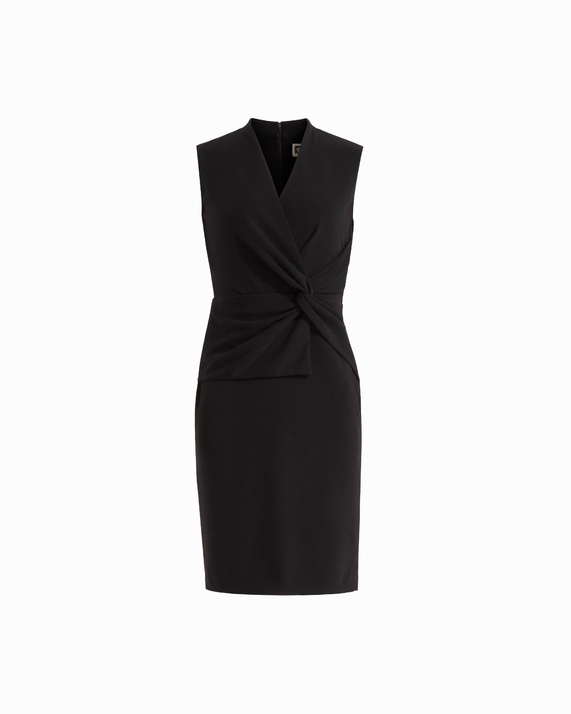 V-Neck Twist Sheath Dress