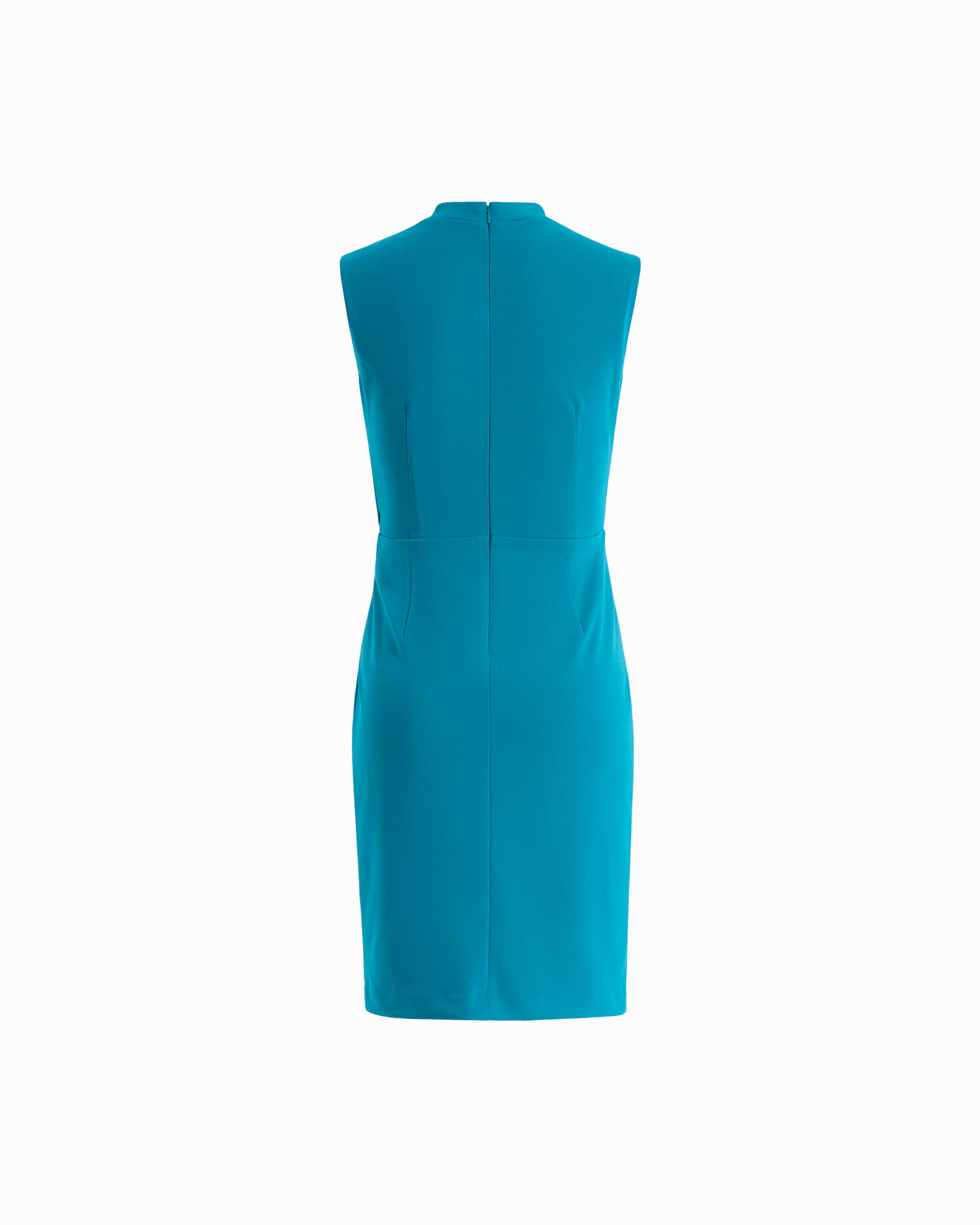 V-Neck Twist Sheath Dress