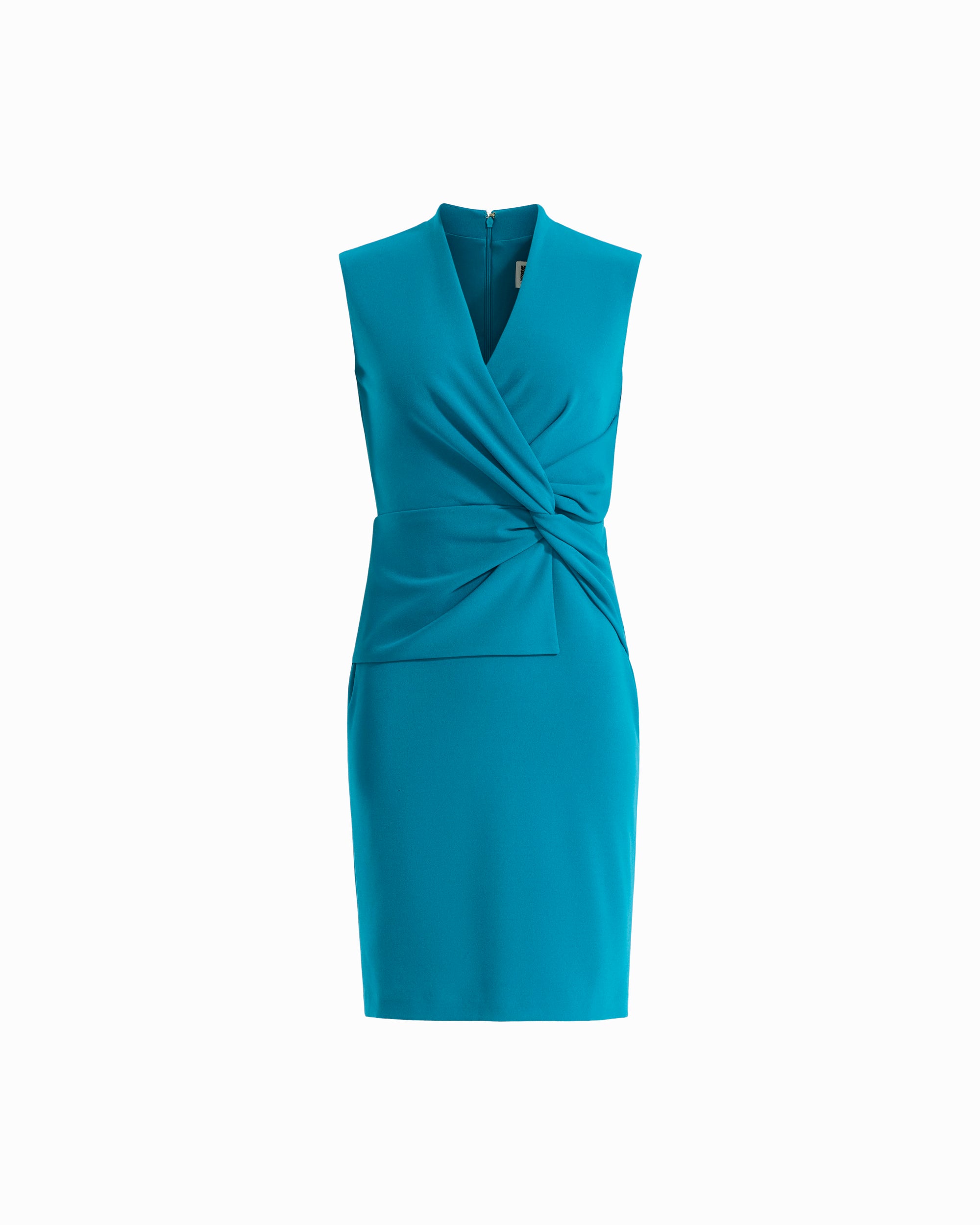 V-Neck Twist Sheath Dress