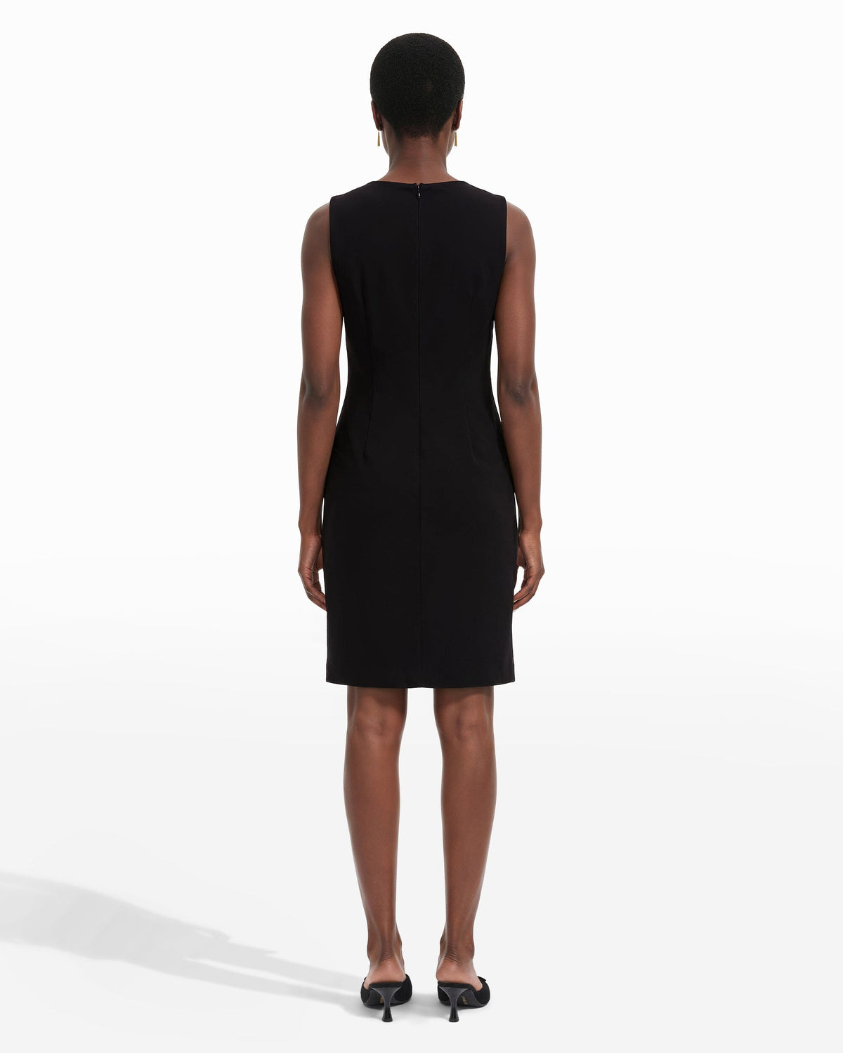Anne Klein Women's Radiant Pleat Scuba Crepe Sheath Dress - Black - Casual dresses Anne Klein Women's Radiant Pleat Scuba Crepe Sheath Dress - Black - Casual dresses