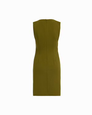 Ruched Sleeveless Sheath Dress | Anne Klein IVY / 0 Ruched Sleeveless Sheath Dress | Anne Klein IVY / 0