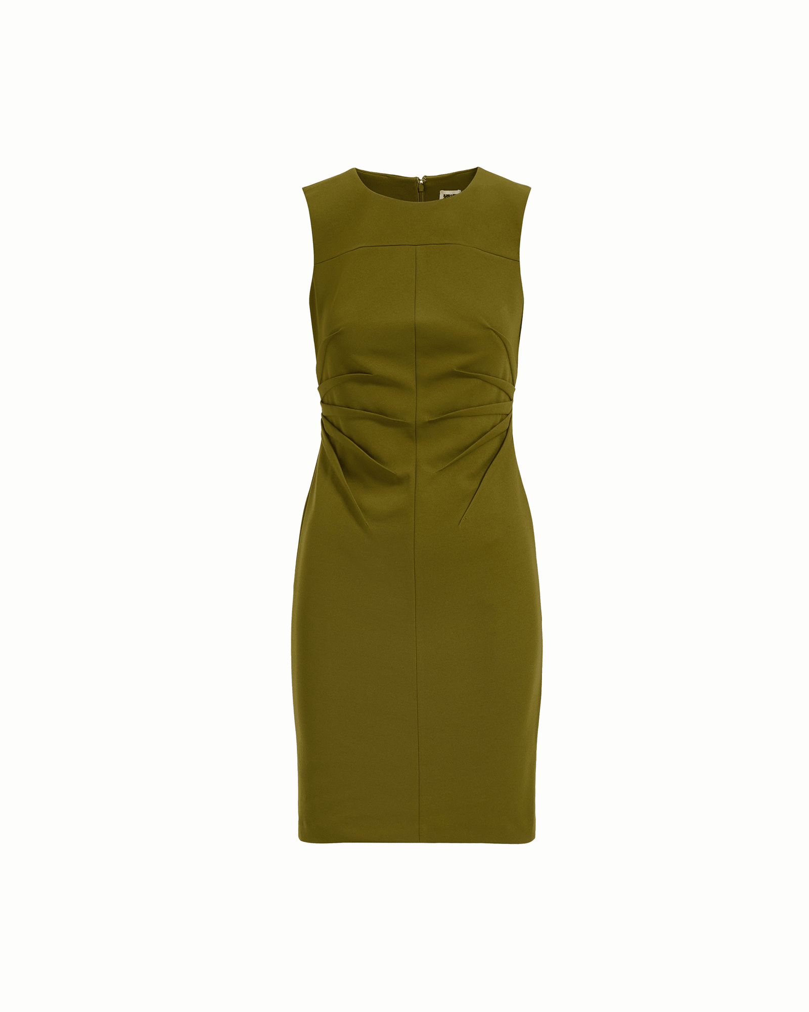 anne klein green dress Floral Midi Shirt Dress with Waist Tuck