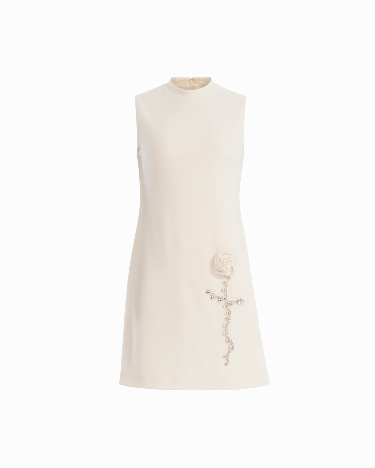 Anne Klein WHITE DOVE Bloom Swing Dress