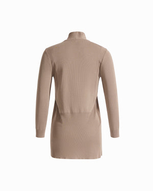 Anne Klein Long Sleeve Open Cardigan with Front Pockets
