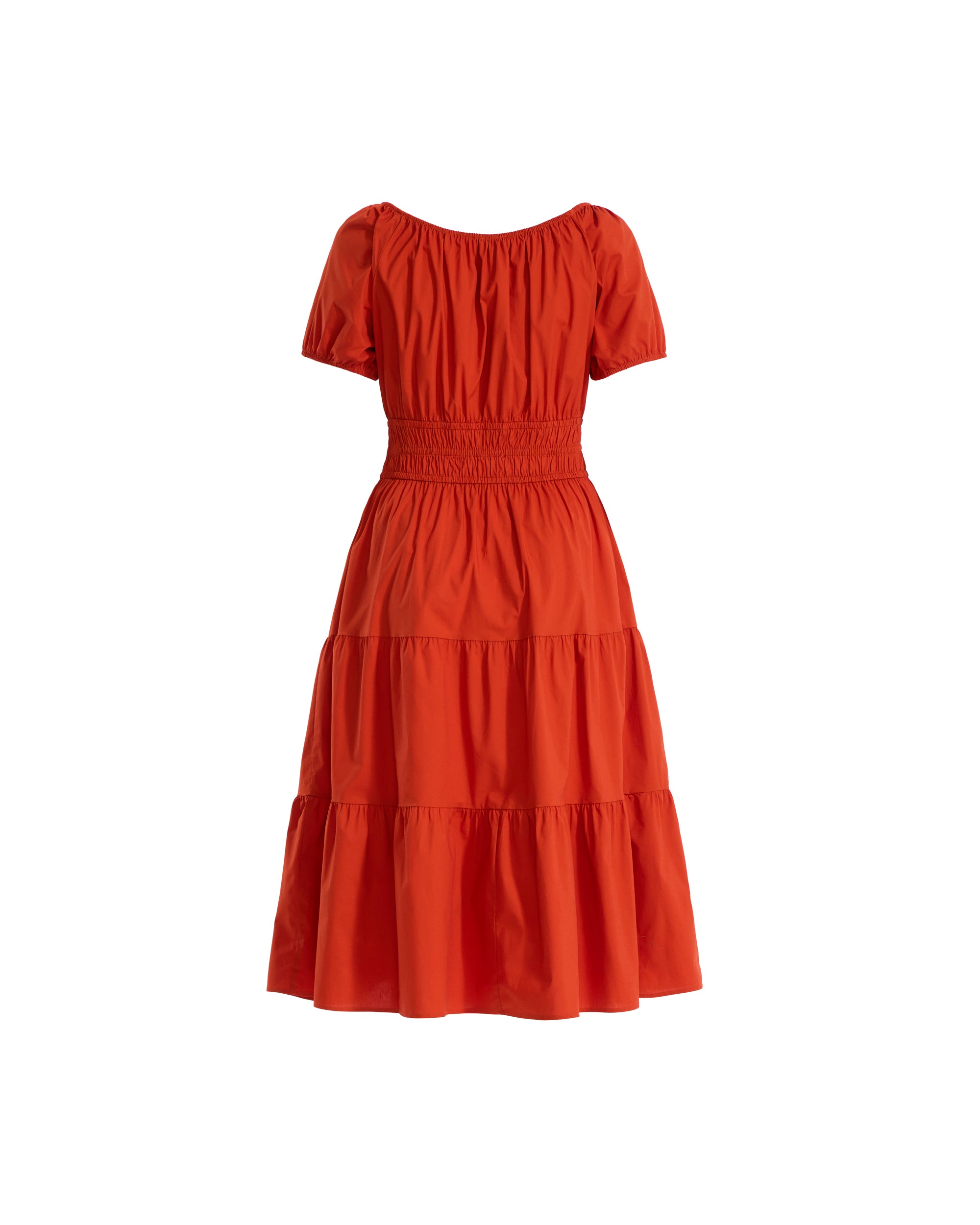 Plus Size Tiered Short Sleeve Dress