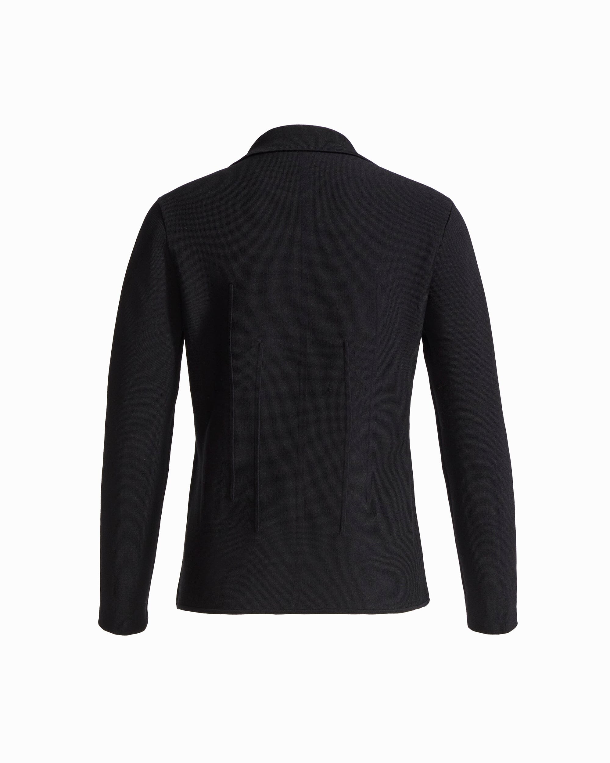Anne Klein Notched Collar Button-Front Sweater with Darts