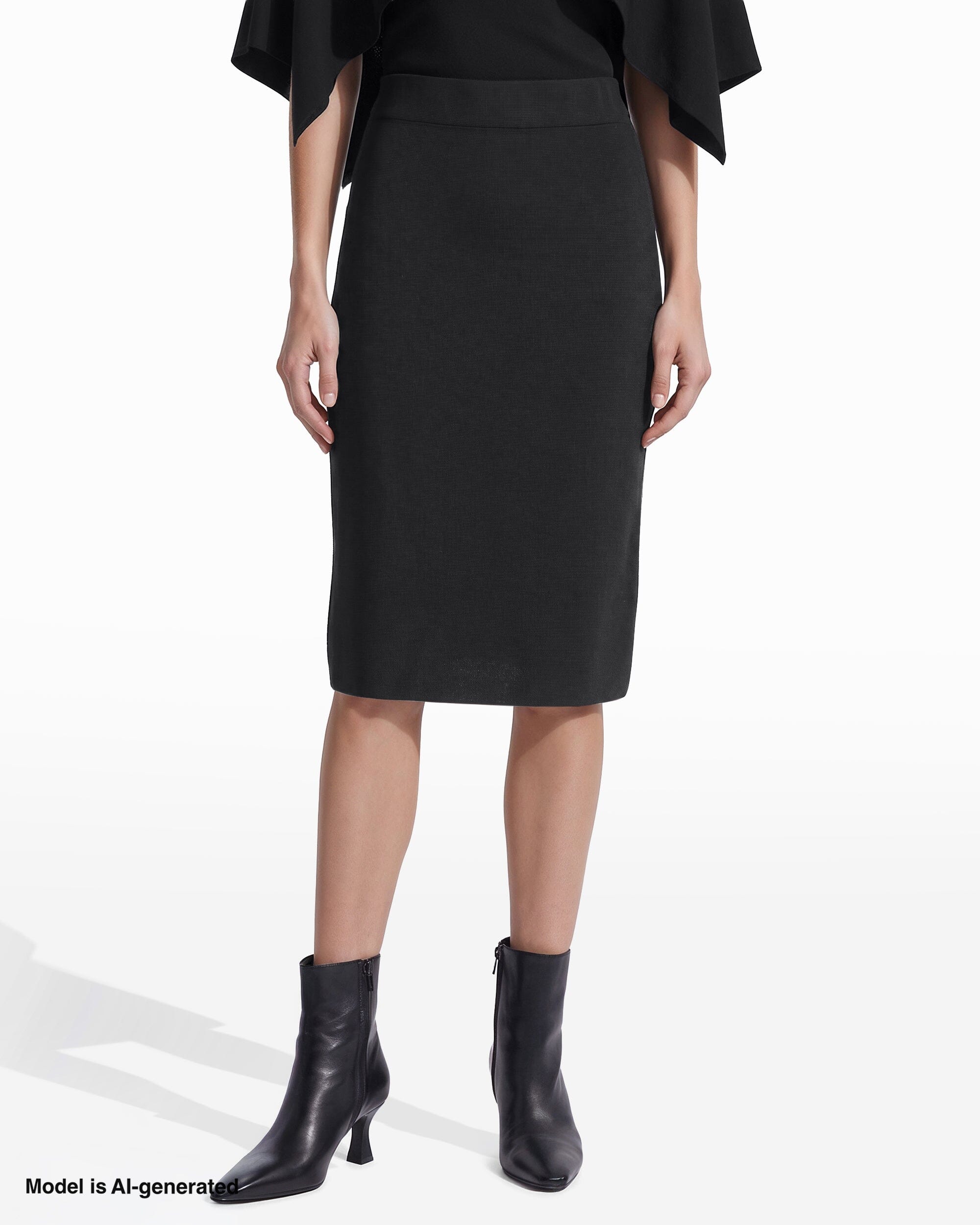 Anne Klein Straight Stitch Sweater Skirt