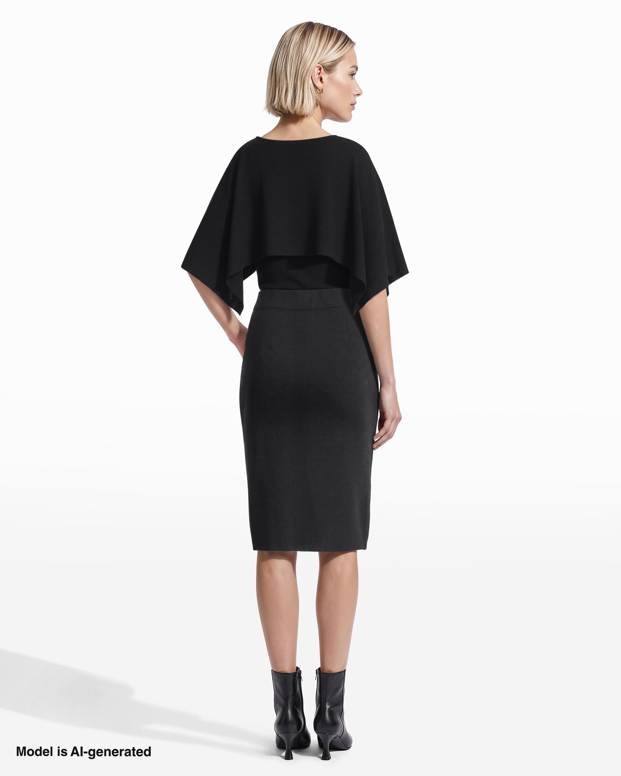 Anne Klein Straight Stitch Sweater Skirt
