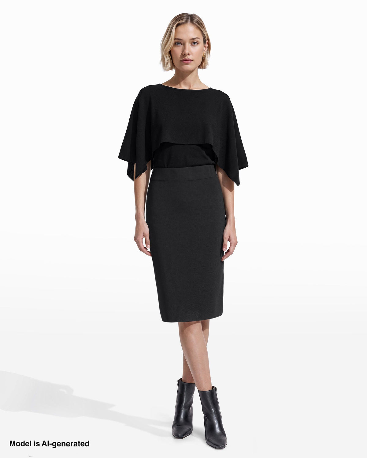 Anne Klein Straight Stitch Sweater Skirt