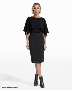 Anne Klein Straight Stitch Sweater Skirt