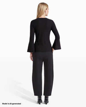 Anne Klein Ruffle Sleeve Wrap Top