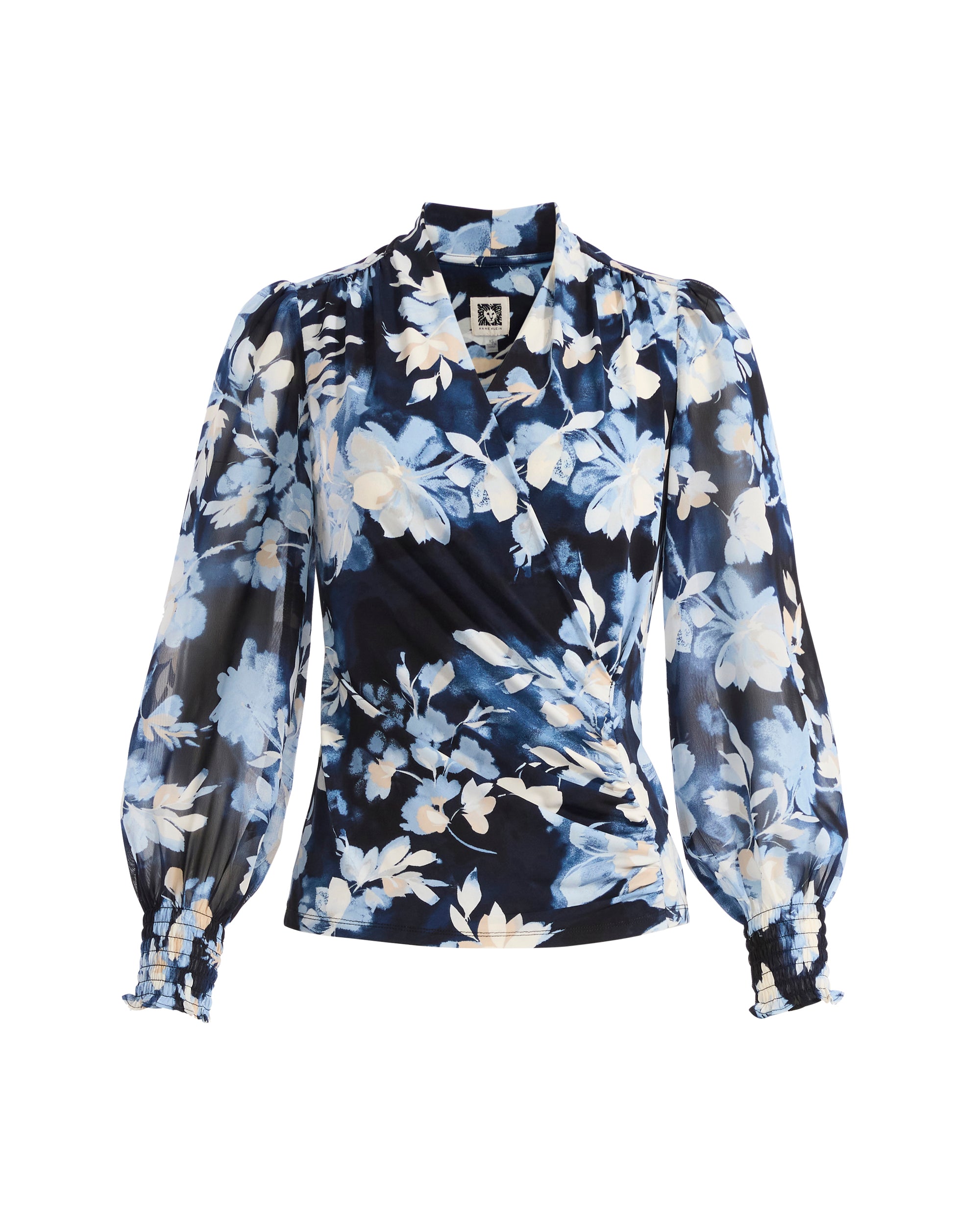Faux Wrap V-Neck Top