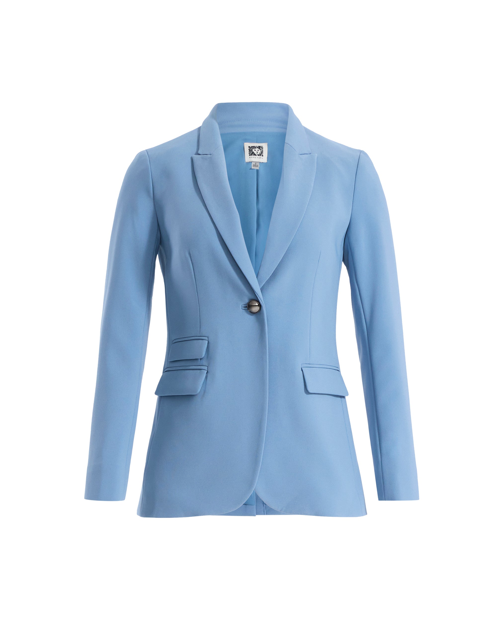 One-Button Notch Lapel Jacket