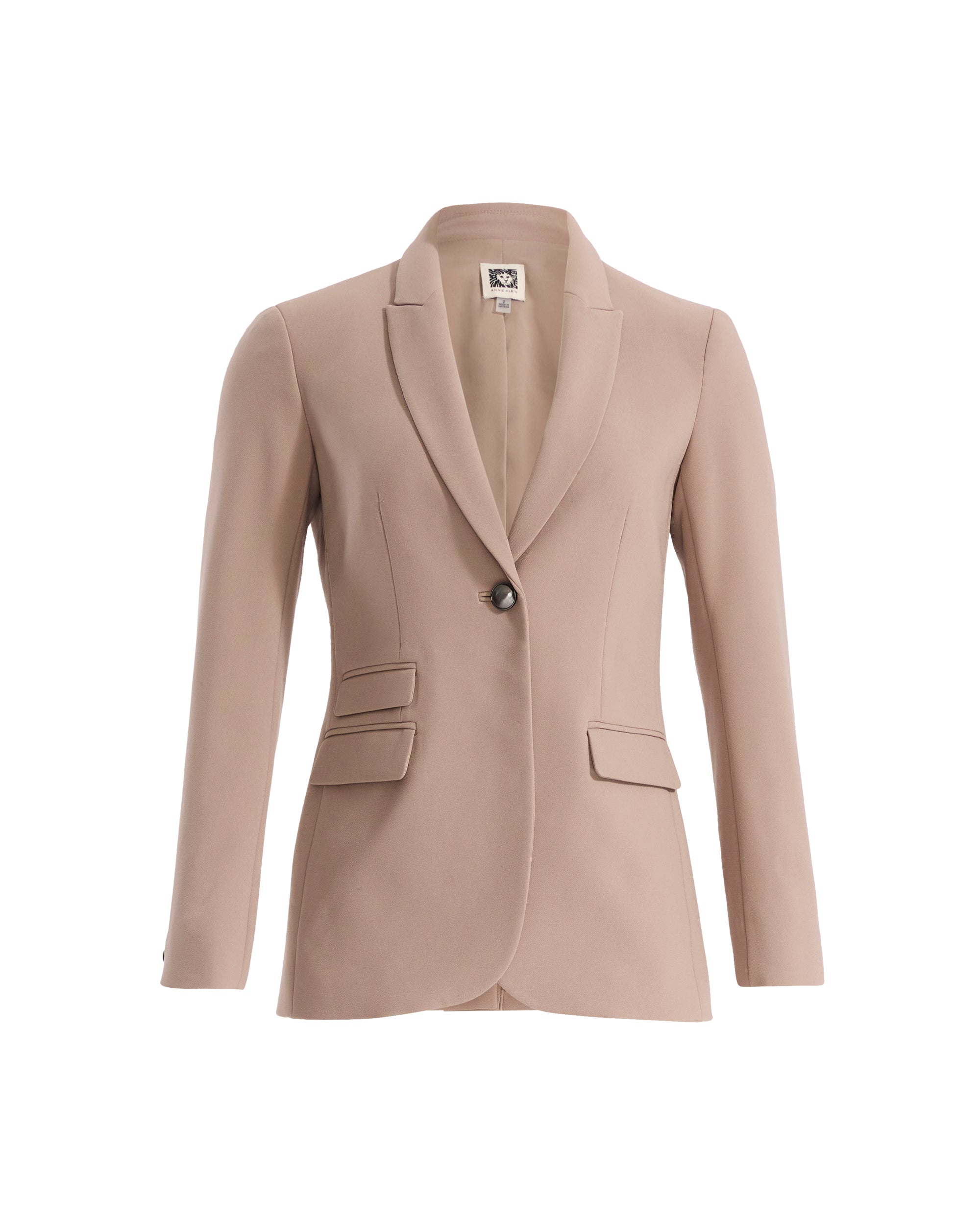 One-Button Notch Lapel Jacket