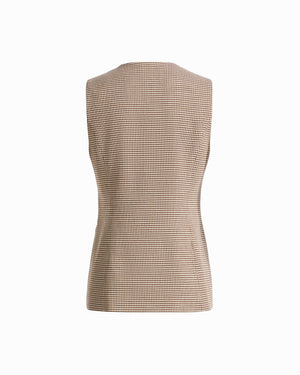 Anne Klein Five-Button Vest with Patch Pockets