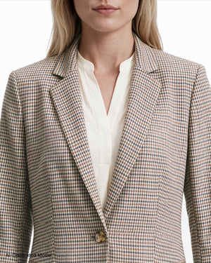 Anne Klein One-Button Jacket with Long Sleeve Slit