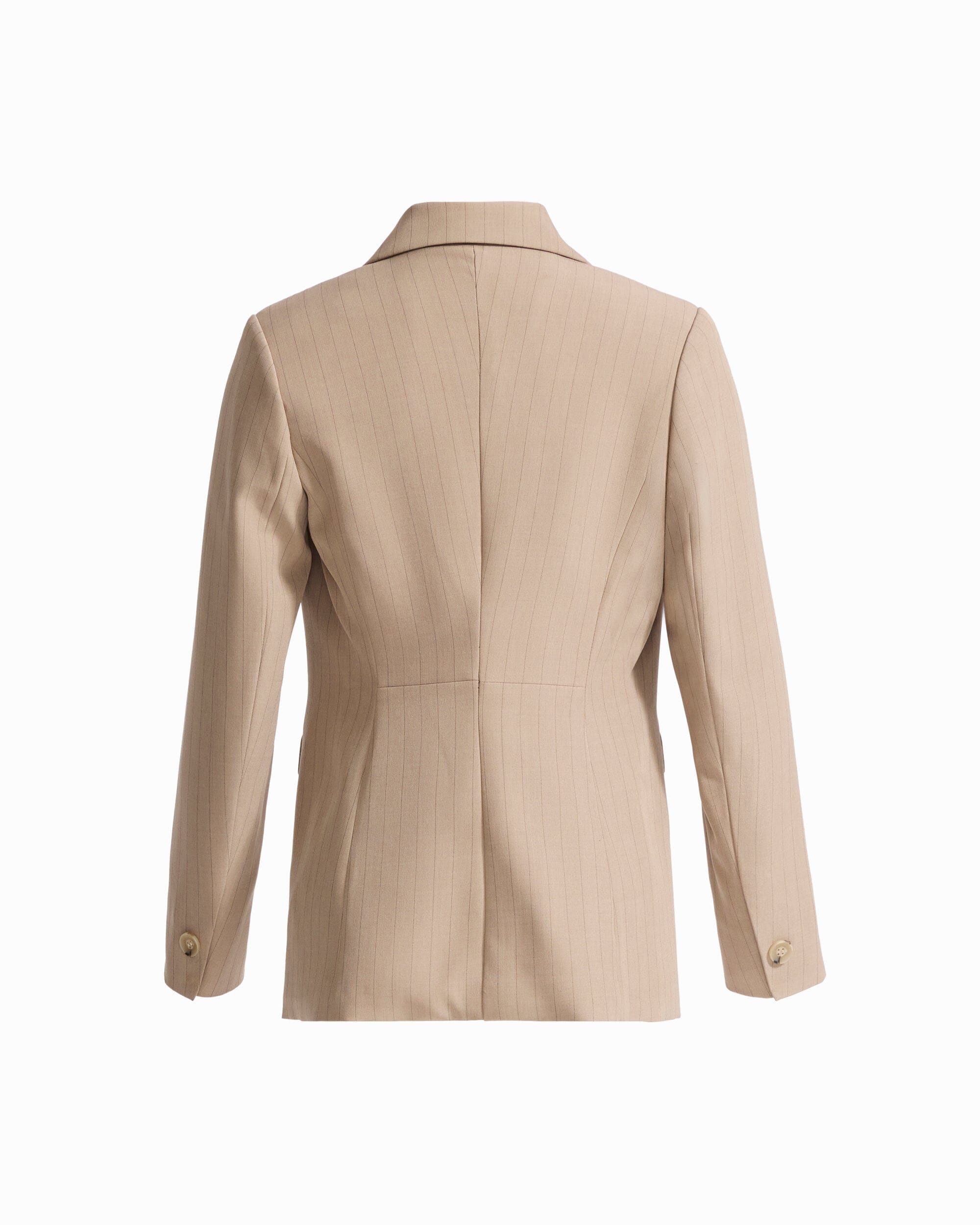 Anne Klein Two-Button Triple-Pocket Notch Collar Long Sleeve Jacket