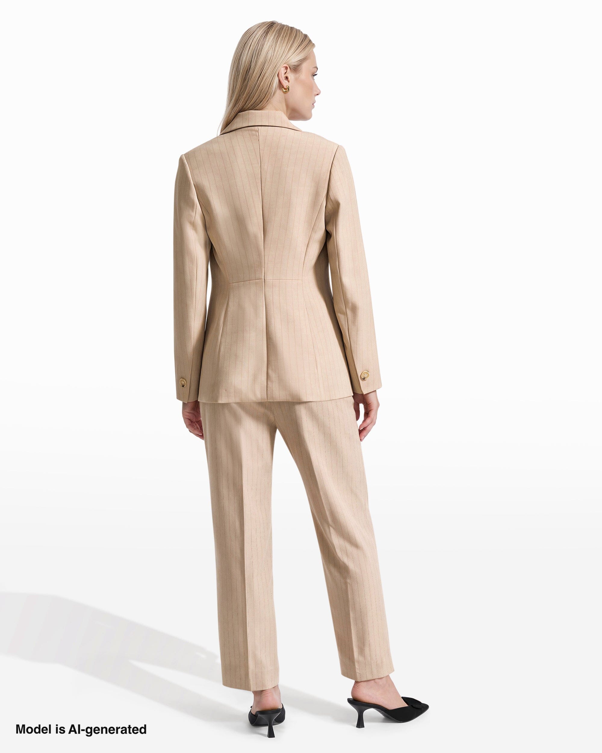 Anne Klein Two-Button Triple-Pocket Jacket