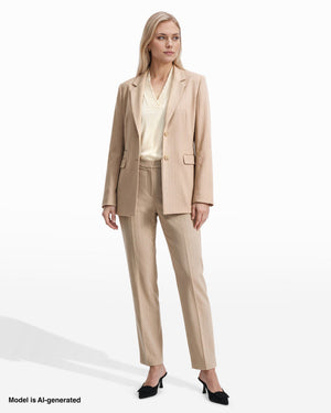 Anne Klein Two-Button Triple-Pocket Jacket