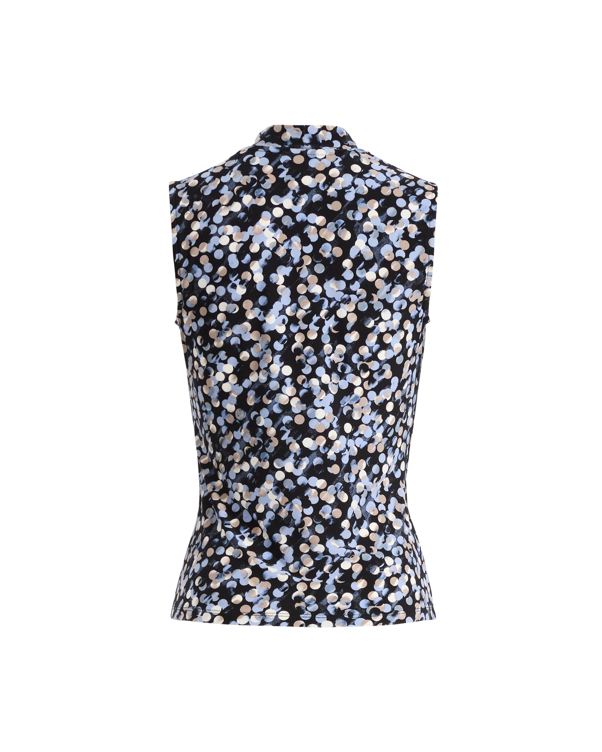 Faux Wrap Dot Top