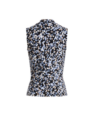 Faux Wrap Dot Top